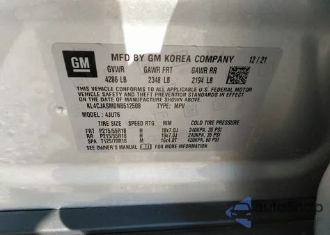 2022 Buick Encore Fwd Preferred z USA, uszkodzony, nr VIN KL4CJASM0NB512508